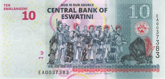 Swaziland p44A 10 Emalangeni 2024